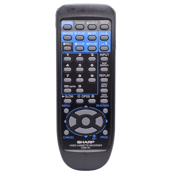 Sharp GA021WJ Pre-Owned Factory Original VCR Remote Control