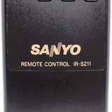 Sanyo IR-5211 Pre-Owned Factory Original VCR Remote Control