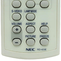 NEC RD-423E Pre-Owned Projector Remote Control, 7N900681 Factory Original