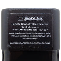 Ecovacs Robotics RC1507 Pre-Owned Robotic Vacuum Cleaner Remote Control