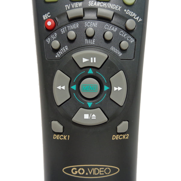 Go Video 00009B PreOwned Factory Original VCR Remote Control Corner