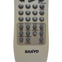 Sanyo 6711R1N160B Pre-Owned DVD/VCR Combo Remote Control, Factory Original