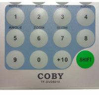 Coby TF-DVD5010 Pre-Owned Factory Original DVD Player Remote Control
