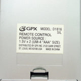 GPX D1816SILPre-Owned Factory Original DVD Player Remote Control