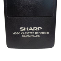 Sharp RRMCG1236AJSB Pre-Owned VCR Remote Control, Factory Original