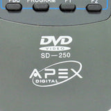 Apex Digital SD-250 Pre-Owned Original DVD Player Remote Control