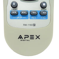 Apex Digital RM-1160 Pre-Owned Original DVD Player Remote Control