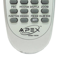 Apex Digital HRM-100W Pre-Owned DVD Home Theater System Remote Control