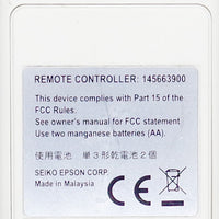 Epson 145663900 Pre-Owned Original Powerlite Projector Remote Control