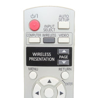 Panasonic N2QAYB000260 Pre-Owned Projector Remote Control, Factory Original