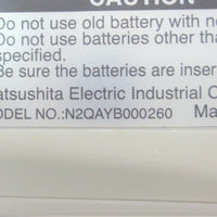 Panasonic N2QAYB000260 Pre-Owned Projector Remote Control, Factory Original