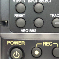 Panasonic VEQ1882 Pre-Owned VCR Remote Control, Factory Original