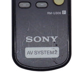 Sony RM-U306 Pre-Owned Stereo receiver Remote Control, 1-477-204-11 Factory Original