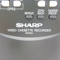 Sharp G0052AJ Pre-Owned Factory Original VCR Remote Control