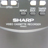 Sharp G0052AJ Pre-Owned Factory Original VCR Remote Control