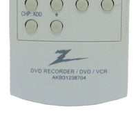Zenith AKB31238704 Pre-Owned DVD Recorder VCR Combo Remote Control