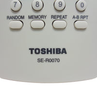 Toshiba SE-R0070 Pre-Owned Factory Original DVD Player Remote Control