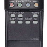 Sharp GA678WJSA Pre-Owned AQUOS TV Television Remote Control, RRMCGA678WJSA Factory Original