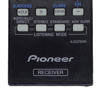 Pioneer AXD7595 Pre-Owned A/V Receiver Remote Control, 8300759500010-IL Factory Original