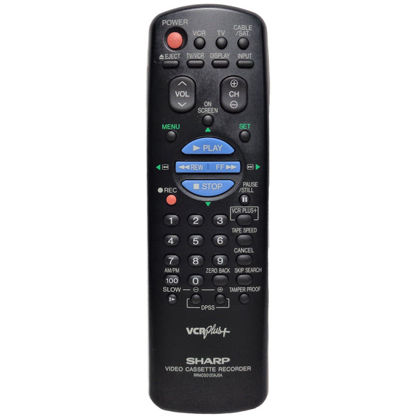 Sharp RRMCG0120AJSA Pre-Owned Factory Original VCR Remote Control
