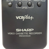 Sharp RRMCG0120AJSA Pre-Owned Factory Original VCR Remote Control