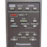Panasonic VSQ0252 Pre-Owned VCR Remote Control, Factory Original