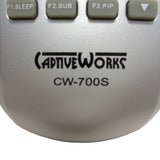 CaptiveWorks CW-700S Pre-Owned Satellite TV Receiver Remote Control, Factory Original