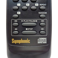 Symphonic N9170UD Pre-Owned Factory Original CD Player Remote Control