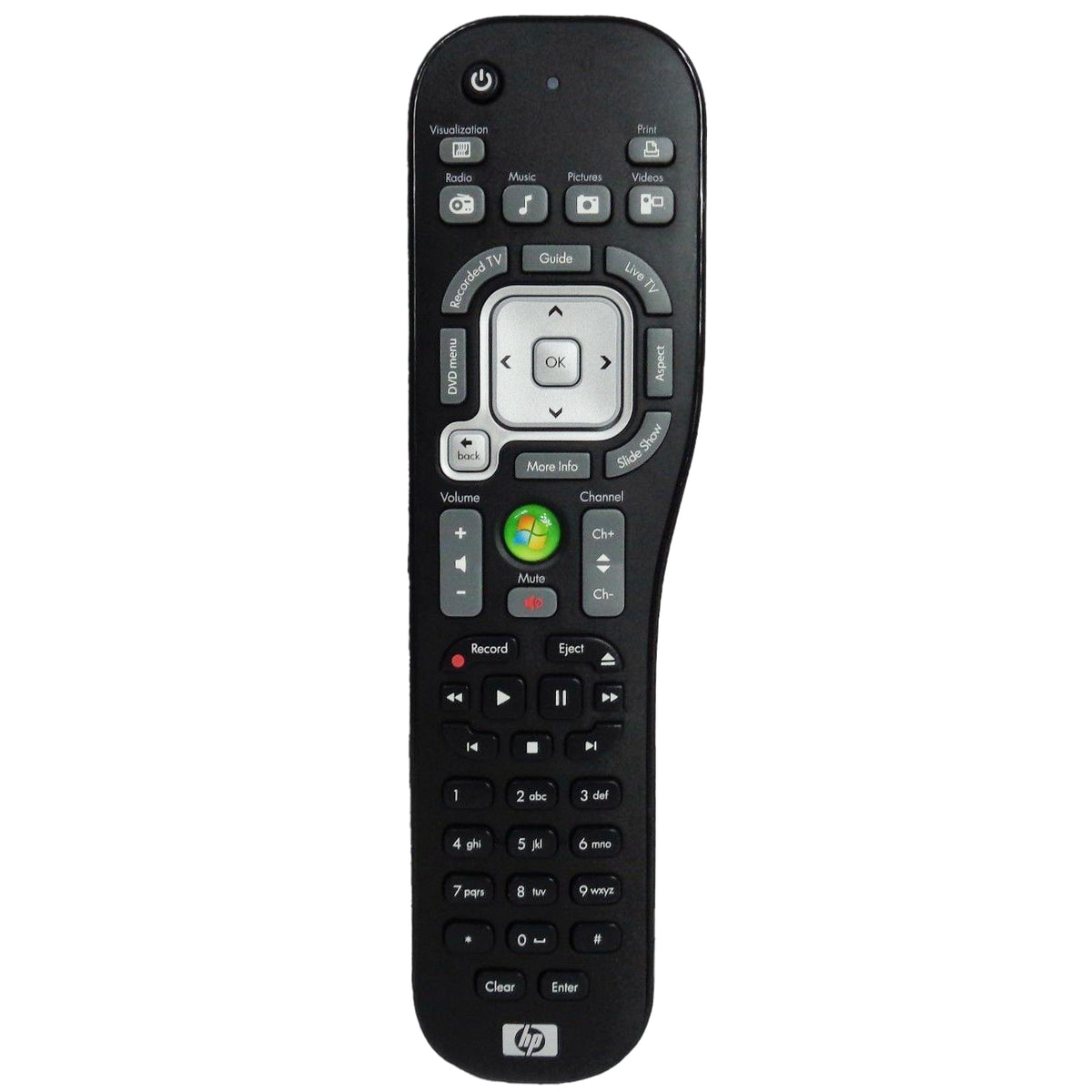 HP RC1804905/06 Pre-Owned Computer PC Media Center Remote Control ONLY ...