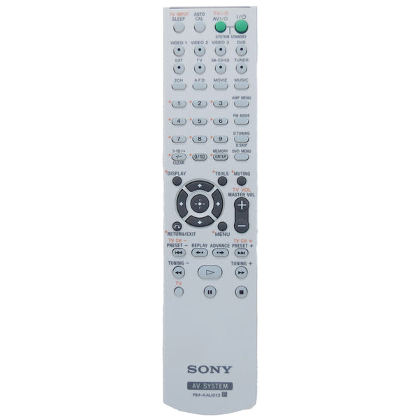 Sony RM-AAU013 Pre-Owned Home Theater System Remote Control