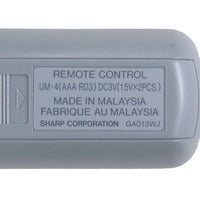 Sharp GA013WJ Pre-Owned Projector Remote Control