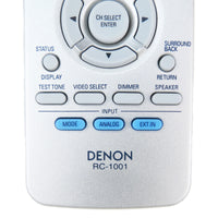 Denon RC-1001 Pre-Owned Factory Original A/V Receiver Remote Control