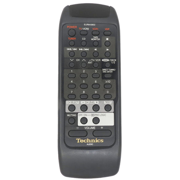 Technics EUR643852 Pre-Owned Original Audio System Remote Control