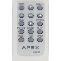 Apex K12C-C1 Pre-Owned Factory Original TV Remote Control