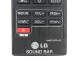 LG AKB73575421 Pre-Owned Factory Original Sound Bar Remote Control
