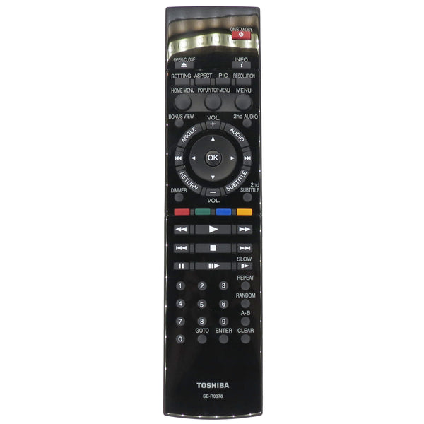 Toshiba SE-R0378 Pre-Owned Original Blu-Ray Player Remote Control