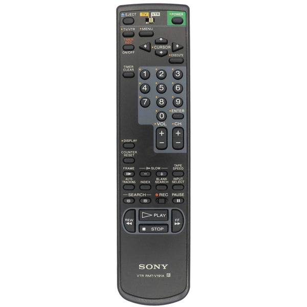 Sony RMT-V191A Pre-Owned Factory Original VCR Remote Control