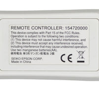 Epson 154720000 Pre-Owned Factory Original Projector Remote Control