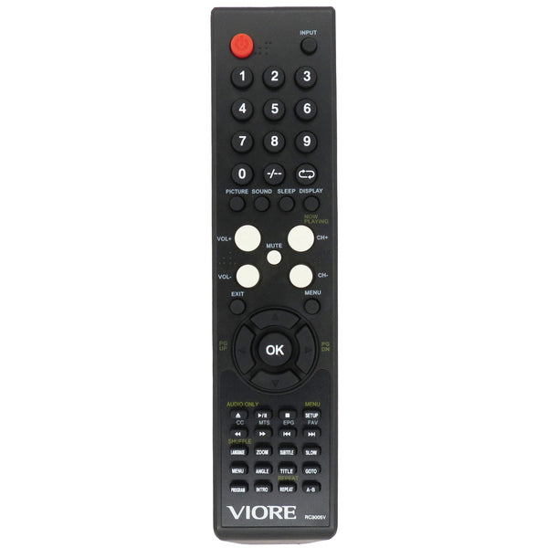 Viore RC3005V Pre-Owned Factory Original TV Remote Control