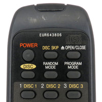 Technics EUR643806 Pre-Owned Factory Original CD Player Remote Control