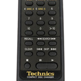 Technics EUR643806 Pre-Owned Factory Original CD Player Remote Control