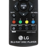 LG AKB75135401 Pre-Owned Original Blu-Ray Player Remote Control