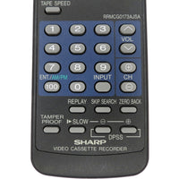 Sharp RRMCG0173AJSA Pre-Owned Factory Original VCR Remote Control