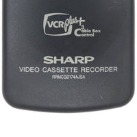 Sharp RRMCG0174AJSA Pre-Owned Factory Original VCR Remote Control