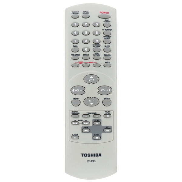 Toshiba VC-P3S Pre-Owned Factory Original TV/VCR Combo Remote Control