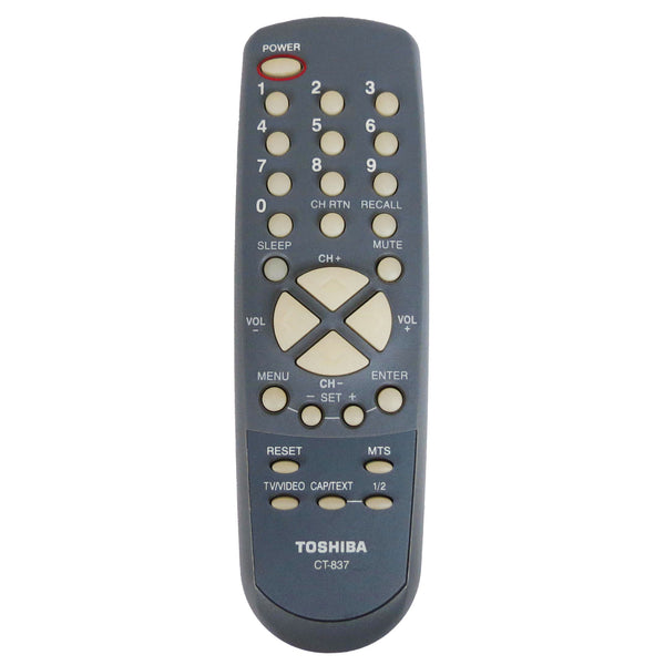 Toshiba CT-837 Pre-Owned Factory Original TV Remote Control