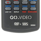 Go Video 00008H Pre-Owned Original DVD / VCR Combo Remote Control