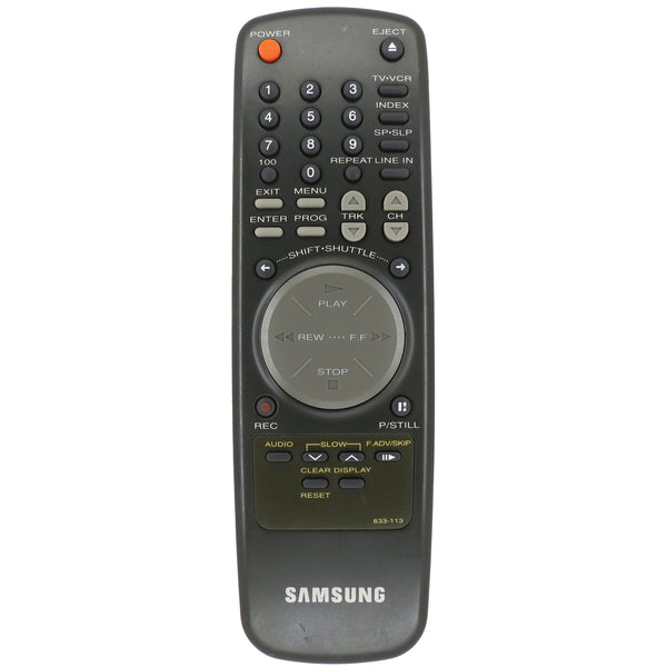 Samsung 633-113 Pre-Owned Factory Original VCR Remote Control