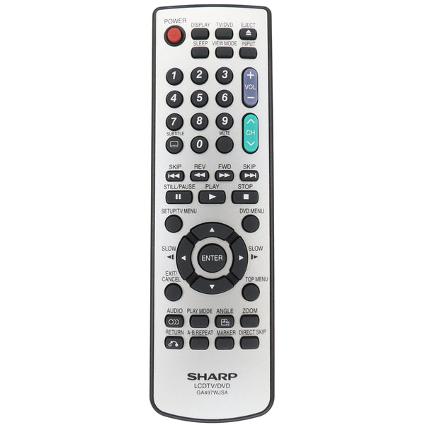 Sharp GA497WJSA Pre-Owned Original TV/DVD Combo Remote Control