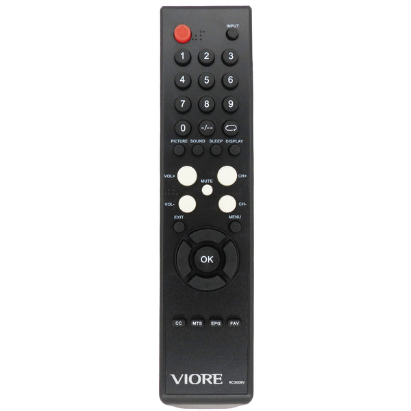 Viore RC3008V Pre-Owned Factory Original TV Remote Control